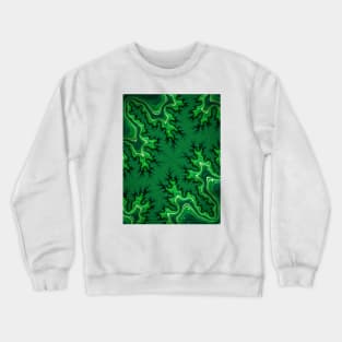 Malachite Fractals 2 Crewneck Sweatshirt